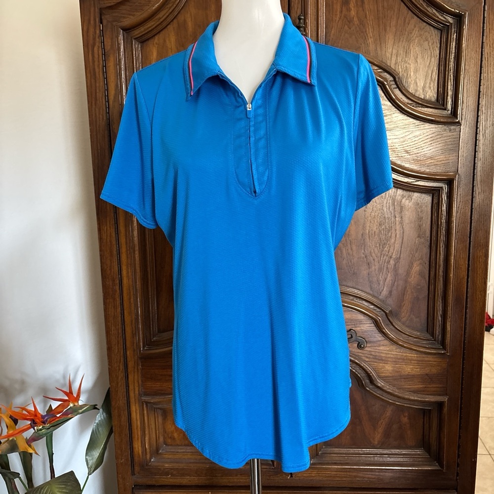 Jofit performance zip polo